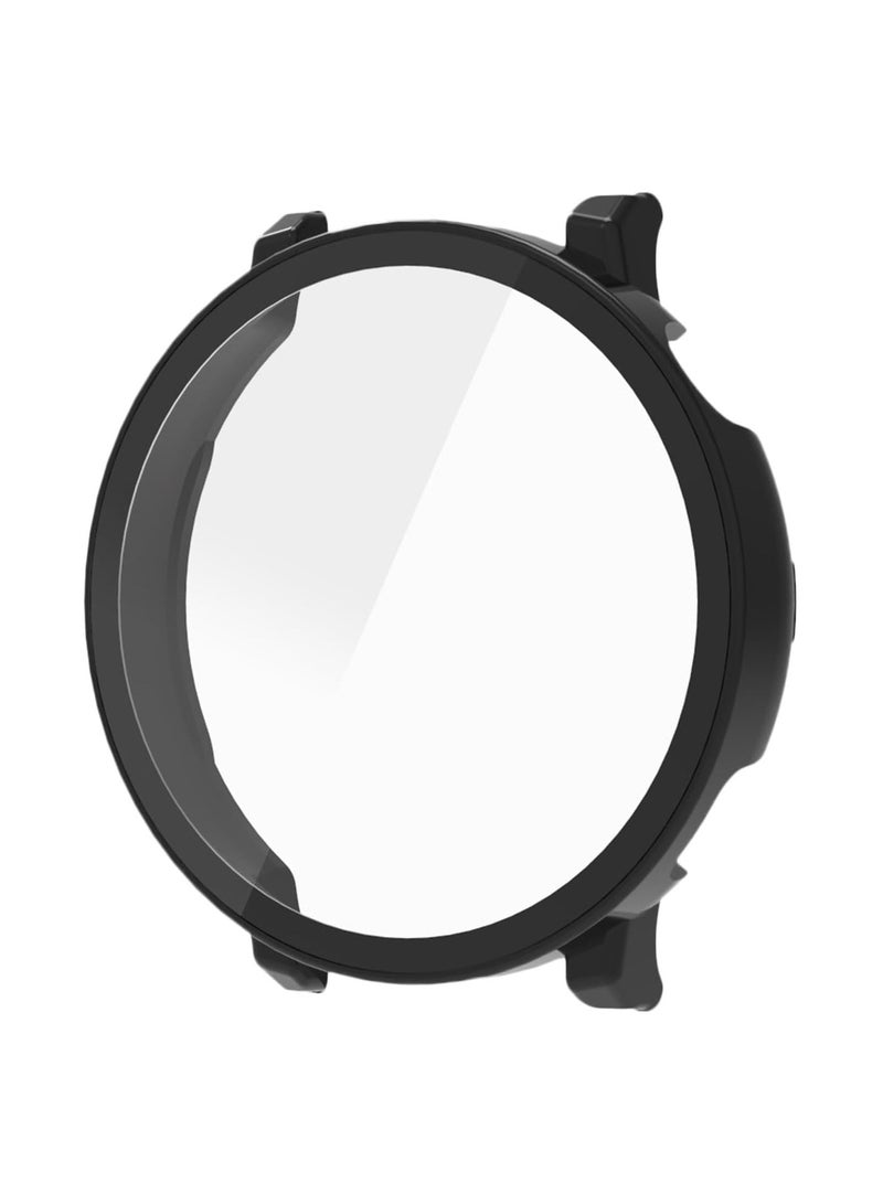 Case Compatible with Huawei Watch GT 5 46 mm 9H Hardness 360° All-Round Protective Case Built-in Glass Scratch-Resistant PC Screen Protector Case Cover for Huawei Watch GT 5 46 mm (Black) - Image 2