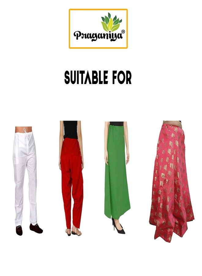 PRAGANIYA Nada for Pyjamas/Dori Thread 100% Pure Cotton String White Colour- Total 36 Meters for Pyjamas, Salwar, Lehenga, Saree, Petticoat, Patiala (Pack of 4) with Insert Needle Random Color - Image 3