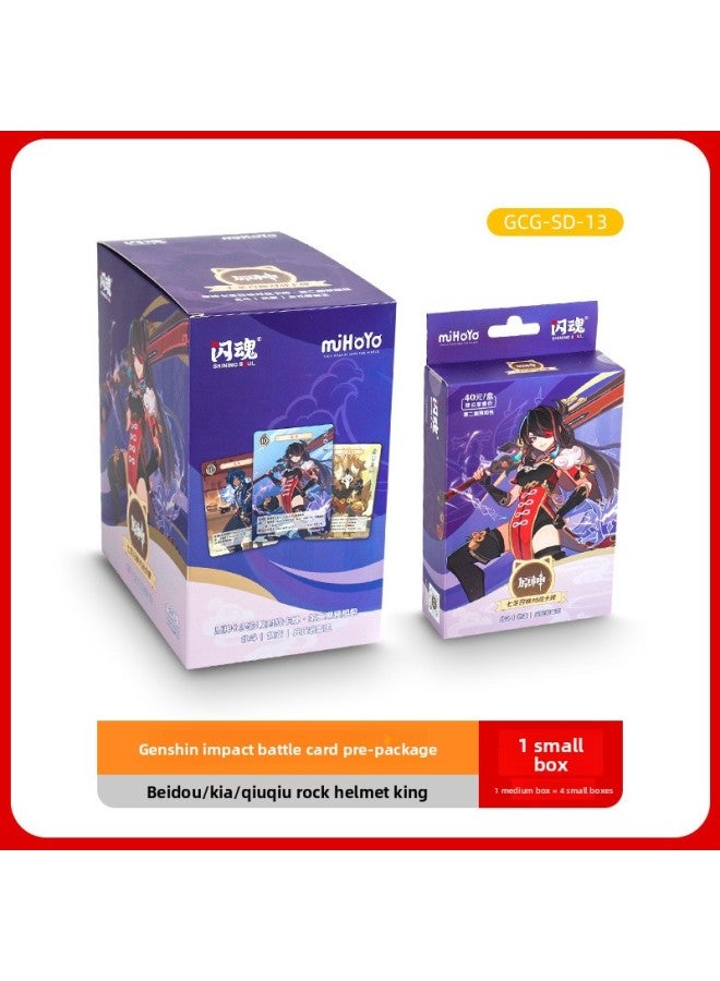 Flash Soul Genshin Impact Seven Saints Summoning Battle Card Second Issue Pre-Assembled Card Pack A Whole Box Of Official Authentic Board Game Cards