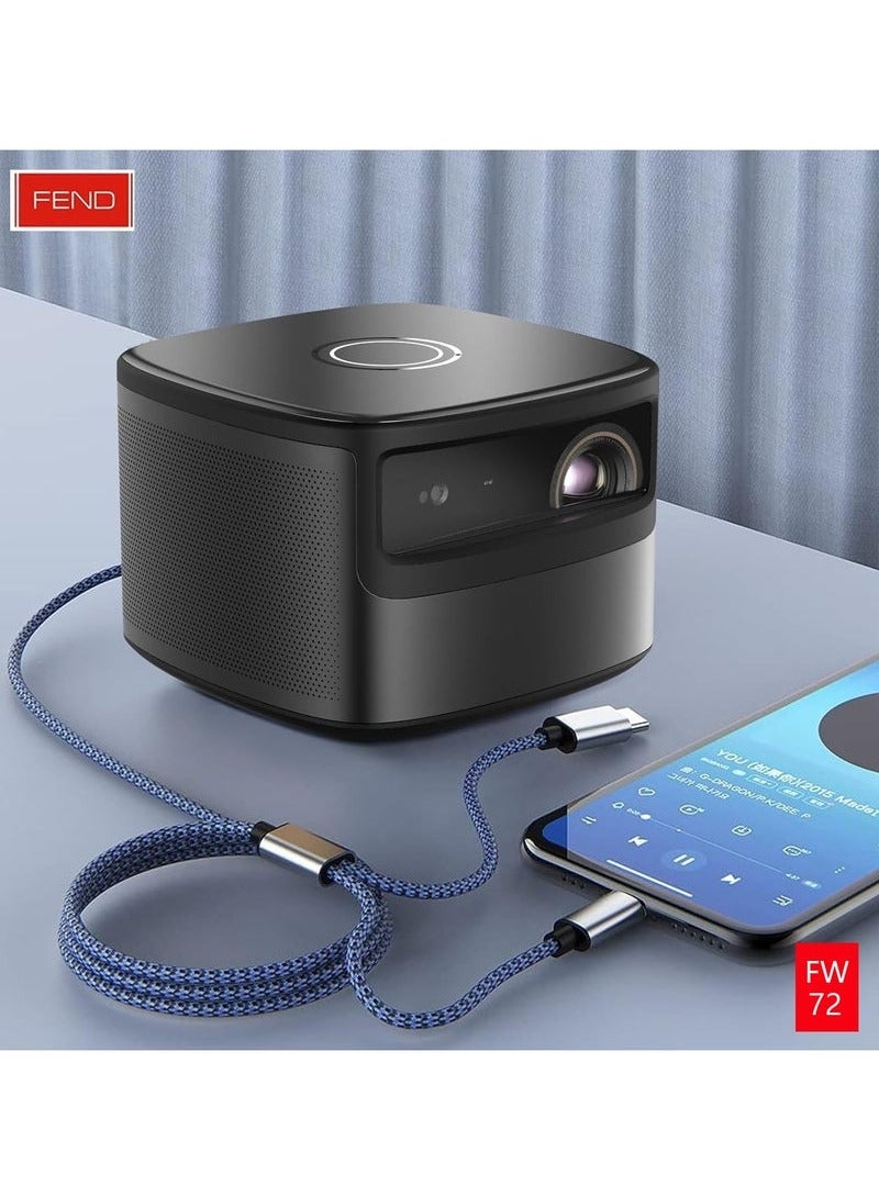 FEND FW72 2-in-1 AUX Cable, 3.5MM to Type-C & Lightning Plug and Play, 1 Meter, Premium Dual Compatibility for Smartphones, Tablets, and Audio Devices - Image 5