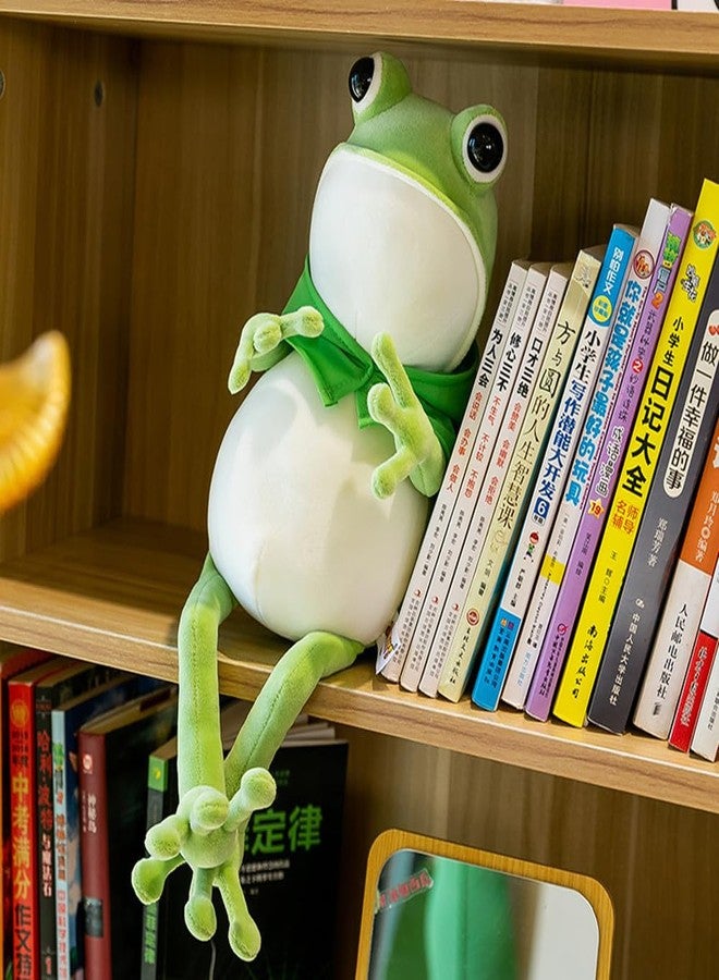 NatureMan 17.7 Inch Frog Plush Toy with Cloak Cartoon Frog Stuffed Animal Super Soft Frog Plush Cuddly Bedroom Decoration Pillow Birthday Gift for Kids - Image 5