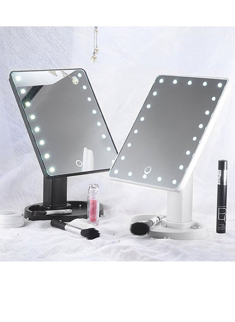 Lights Table Makeup Mirror LED Makeup Vanity Mirror with Touch Switch Three Brightness Black & White - pzsku/ZB28641A8C9B64E243998Z/45/_/1705521868/0ca76143-7d3b-48eb-9de3-f2e17c9bfdbf