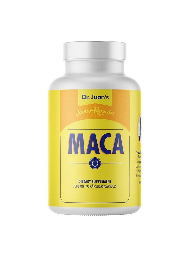 Santo Remedio سانتو ريمييديو ماكا، يساعد في دعم مستويات الطاقة الصحية، مكمل غذائي، 750 ملغ لكل حصة، نباتي، بدون نكهات صناعية، بدون ألوان صناعية، 90 كبسولة، 90 جرعة - Image 1