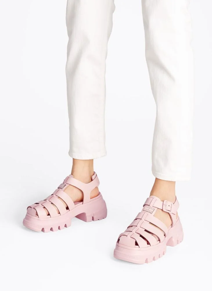 TOMMY JEANS Multi Strap Mid Heel Sandals