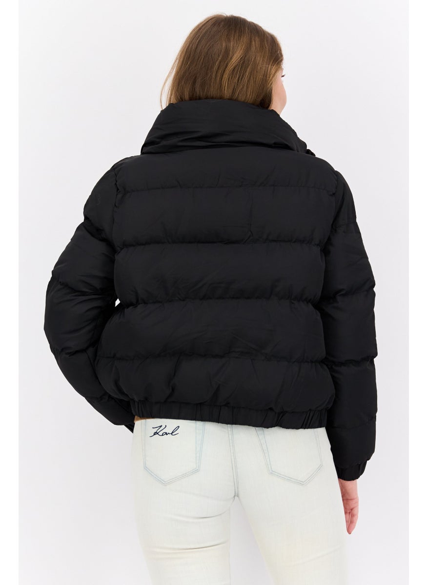 BRAVE SOUL - Women Quilted Puffer Jacket, Black - Image 1