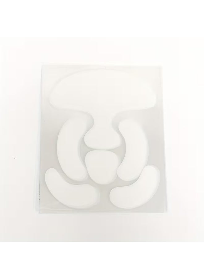 مجموعة من 6 قطع من أربطة تدريب العناية بالوجه، نظام لتحديد الفك والذقن المزدوجة مع لصقات محمولة لشد الوجه، أدوات للعناية بالبشرة معززة للكولاجين للرجال والنساء، مجموعة تمارين الوجه المناسبة للبشرة الحساسة ذات اللون البيج - Image 3