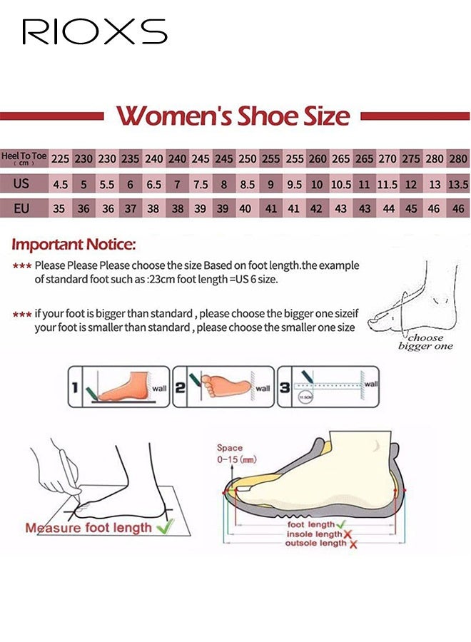 RIOXS Women's Knit Knit Heeled Sandals, Chunky Block Heel Sandals, Open Toe Slip On Sandals For Women, Fashion Chunky Heels, Ladies Casual Slides Sandal, Stylish Square Open Sandals Mules, Versatile Walking Sandals For Party/ Work/ Date/ Wedding  - Image 2
