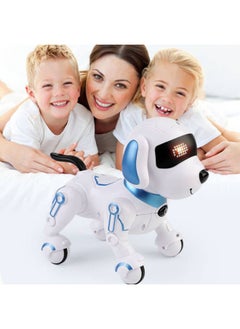 Generic Smart Robot Dog Toy Programming Inverted Music Dancing Children's Remote Control Electric Dog Toy-Color:Blue Robot Dog (Chinese Version)  - Image 3