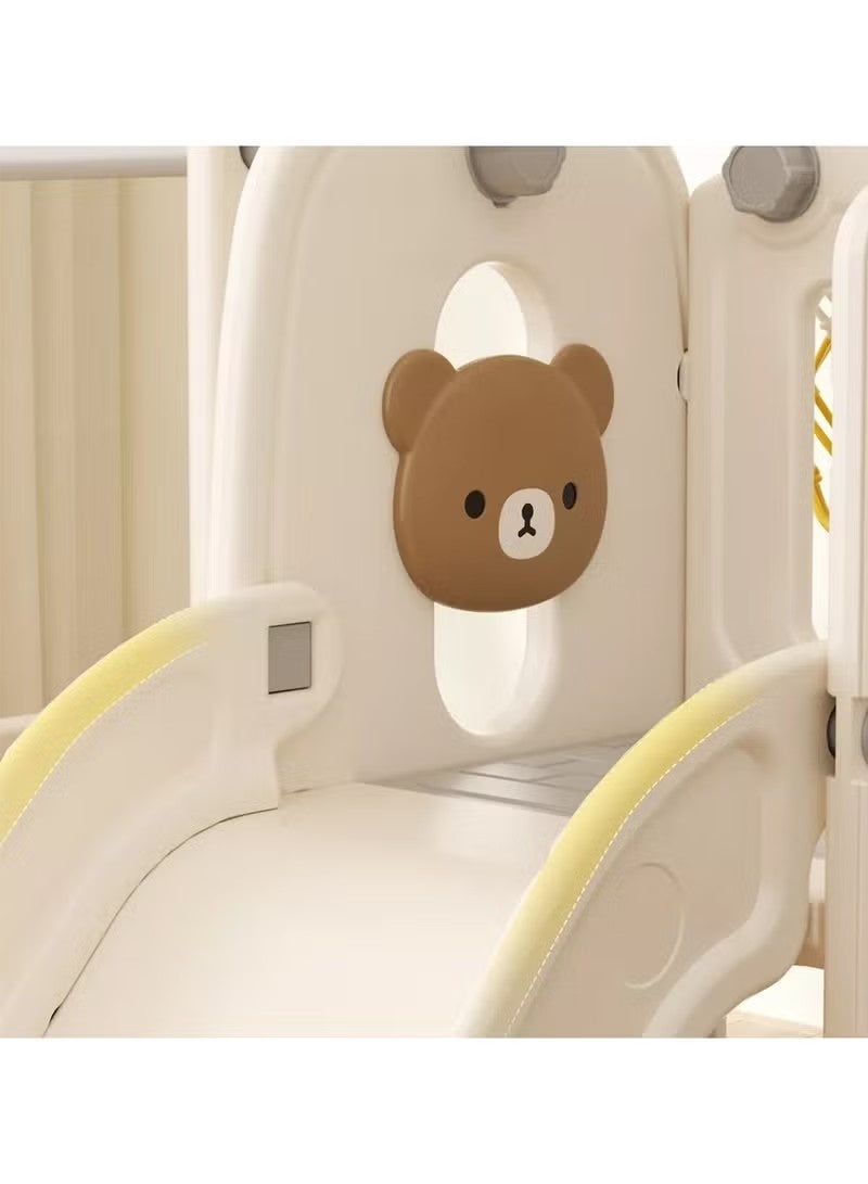 فول جوي جموعة زحليقة وأرجوحة مع حلقة كرة سلة 3*1 للأطفال،مجموعة ملعب داخلي وخارجي للأطفال الصغار،مجموعة ألعاب تسلق للأطفال - Image 3