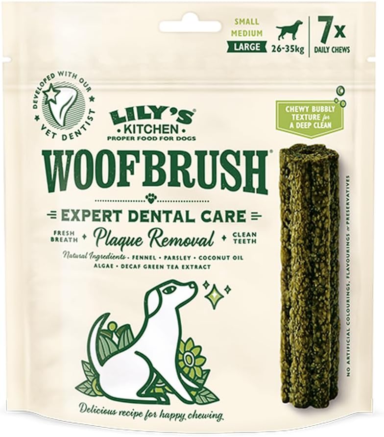 Lily's Kitchen Woofbrush Dental Dog Chews Bulk Pack Treats - LARGE - Image 1