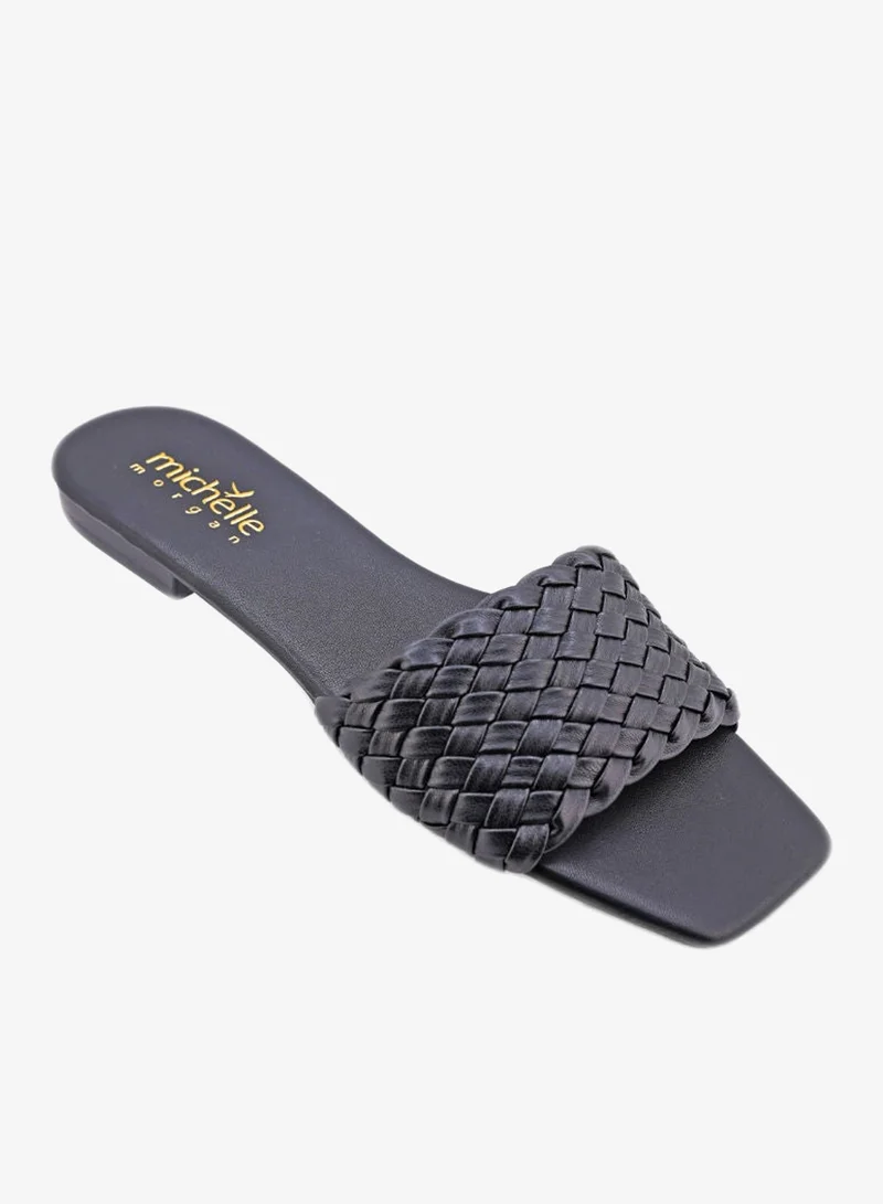 092-2266 Michelle Morgan Casual Ladies Slides Black