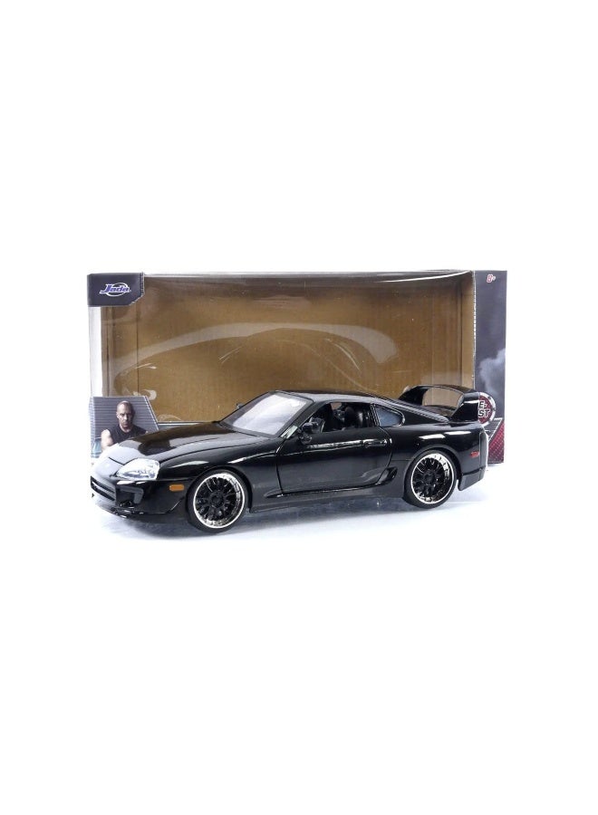 JADA سيارة نموذجية معدنية جادا فاست أند فيوريوس تويوتا سوبرا 1995 (أسود) - Image 2