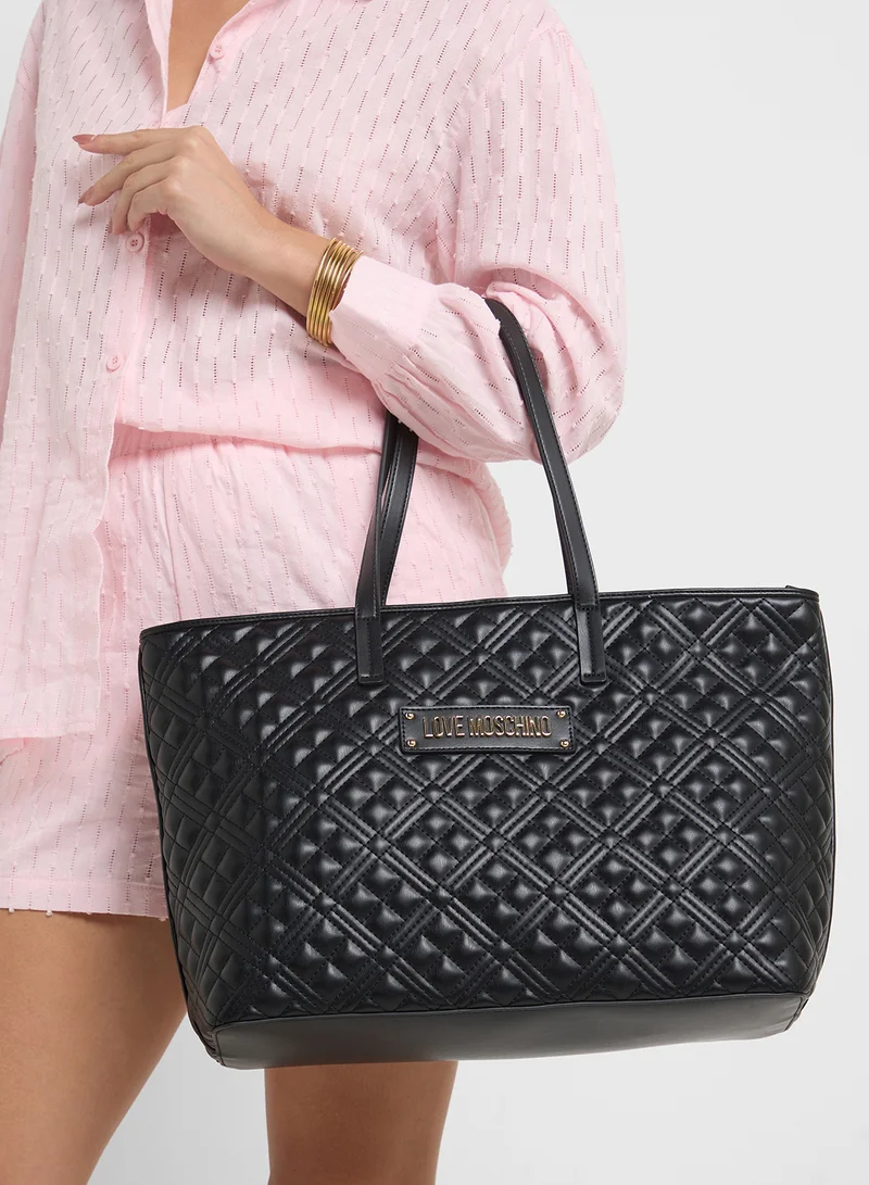 Love Moschino Top Handle Zip Over Tote