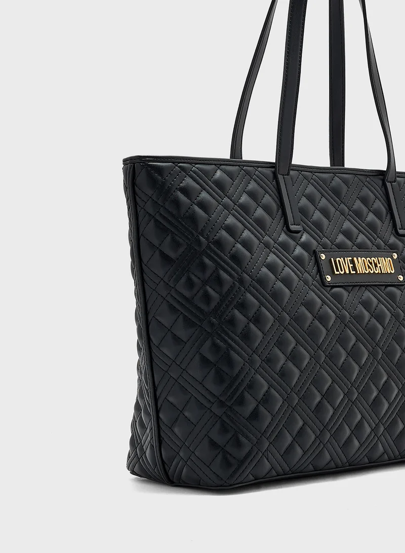 Love Moschino Top Handle Zip Over Tote