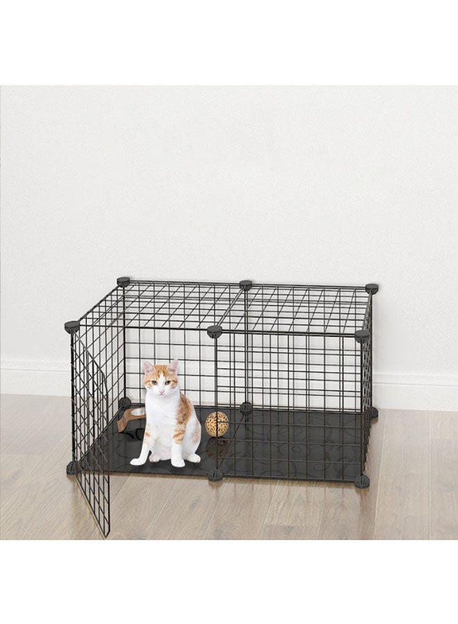 Generic Cat Cage Pet Playpen Indoor Detachable Metal Wire Small Animal Cages Crate Exercise Place Kitten Enclosures with Door  - Image 1