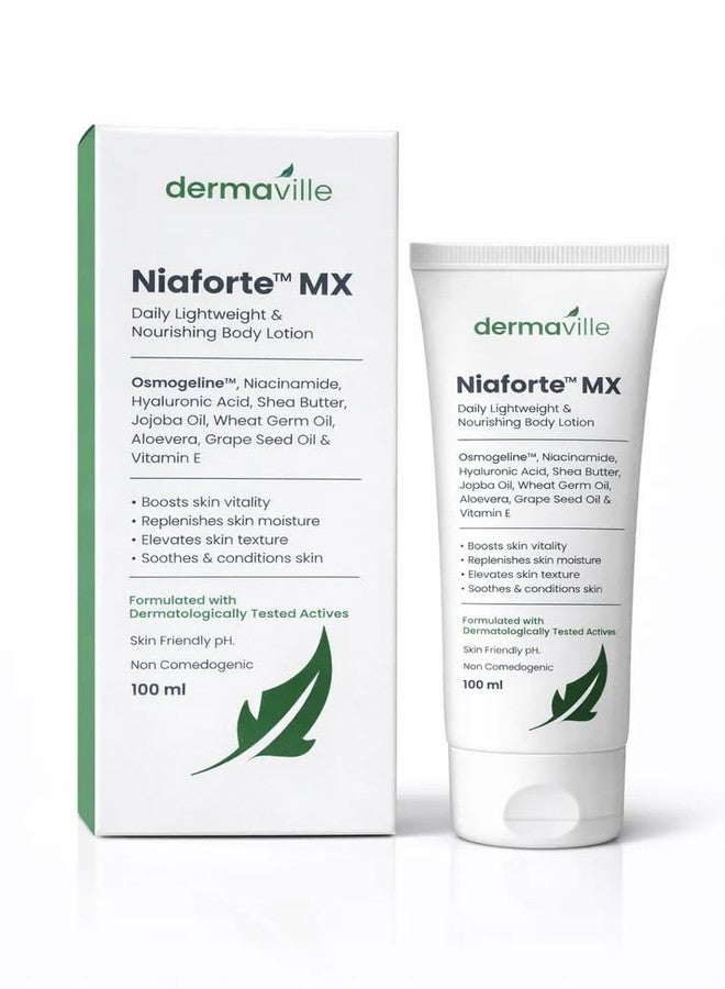 THE 9192 Dermaville Niaforte MX Daily Lightweight & Nourishing Body Lotion Shea Butter - 100 ml - Image 1