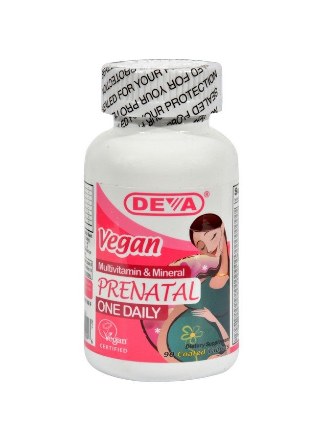 Deva Vegan Vitamins Deva Vegan Prenatal Multivitamin And Mineral 90 Tablets Gluten Free Dairy Free Yeast Free Wheat Free - Image 1