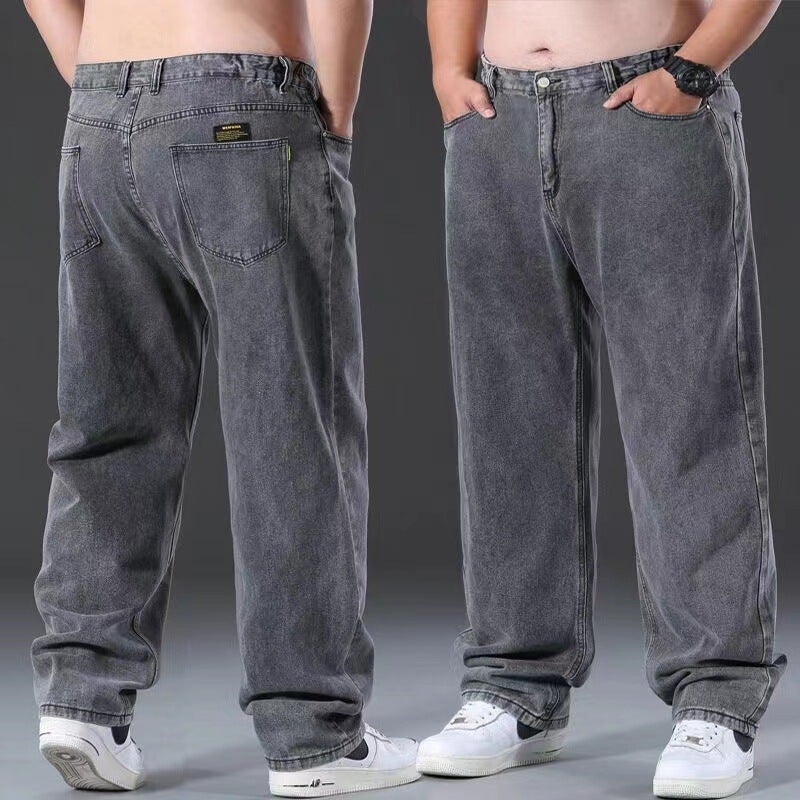 Unisex Classic Denim Jeans Loose Fit Daily Outdoor Wear - Image 2