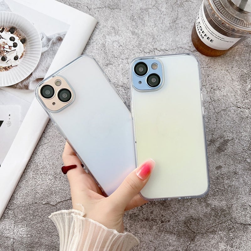 HuHa Protective Cover For iPhone 14 Plus Chameleon Series Acrylic + TPU Phone Case (Gold) - Image 3