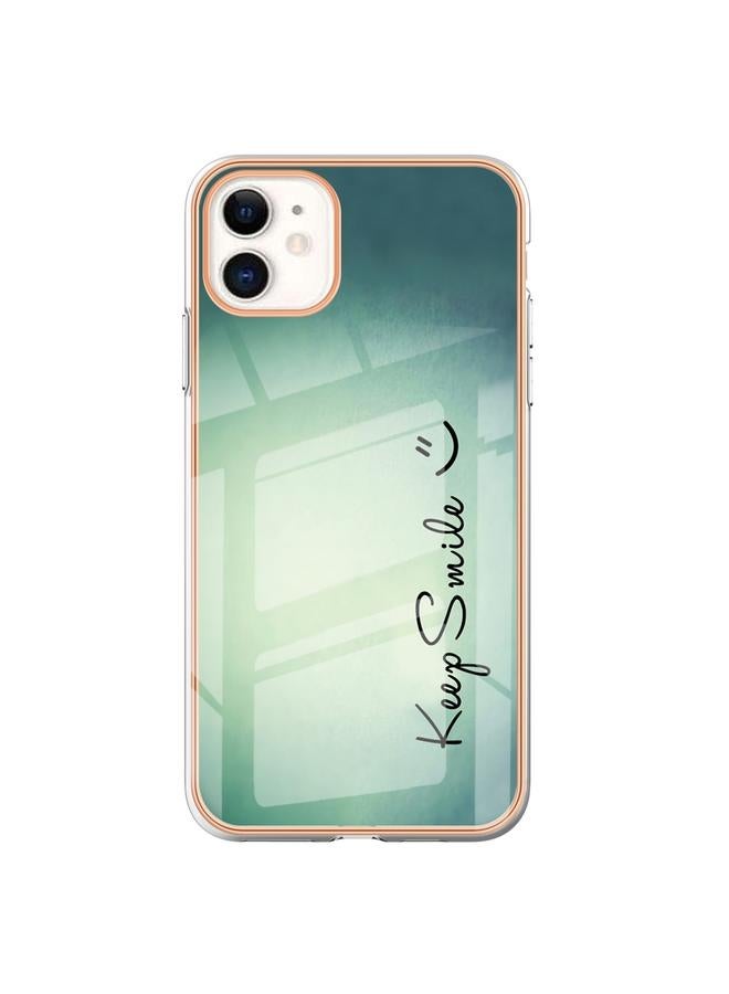 Zaboon Case For iPhone 11 Electroplating Marble Dual-side IMD Phone Case - Image 2