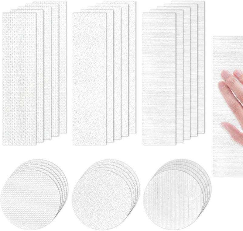 30PCS Calm Sensory Strips Adhesives Stickers Calm Stress 6 Levels Translucent Textured Tactile Rough Sensory Stickers Anti Stress Anxiety Sensory Stickers for Desk Classroom