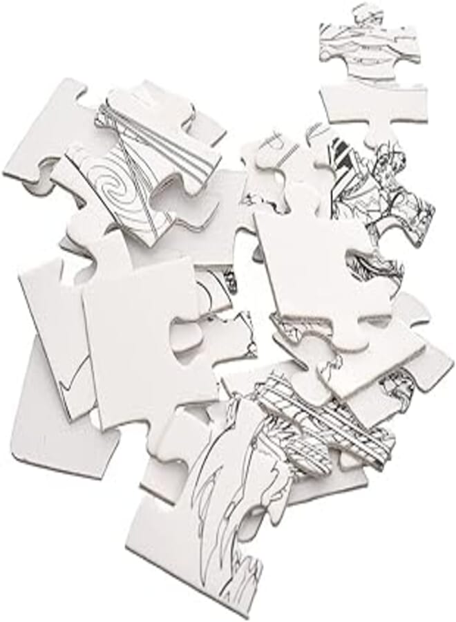 Cute cat clr-3002 2 carton puzzle for kids amazing pictures set of 24 & 20 pcs. - multo color