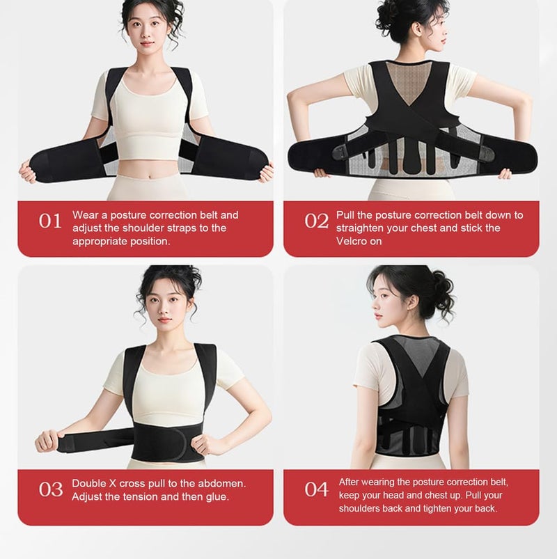 Large Posture Corrector Back Brace For Humpback Scoliosis Spine Curvature Support - Image 3