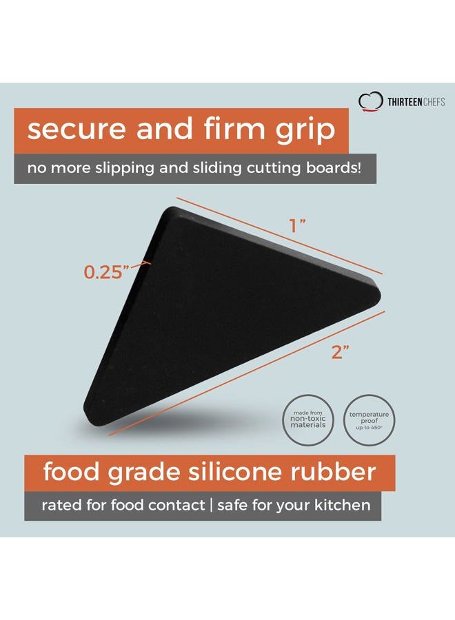 Thirteen Chefs Cutting Board Feet, Non Slip Silicone Pads, Set of 8, Black - Non Adhesive, Glue Free - Image 4