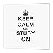 3DROSE 3dRose ht_157775_2 Keep Calm and Study on Carry on Studying College University Student Humor- Iron on Heat Transfer, 6  - Image 2