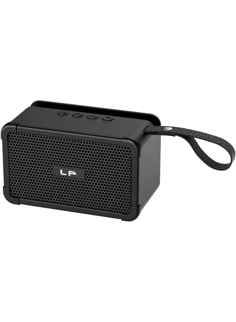 LP Portable Bluetooth Speaker with Powerful Sound and Deep Bass – Wireless Speaker with FM Radio and Phone Holder – Support USB Flash & Memory Card – for Trips and Parties - Image 1
