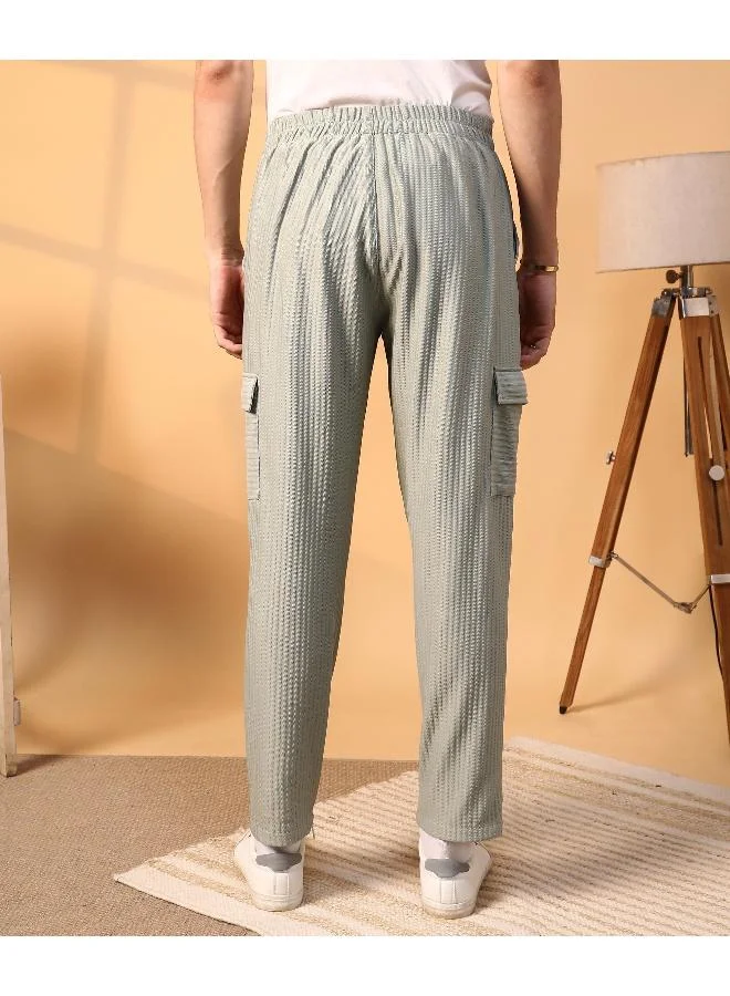 كامبوس سوترا بنطلون رجالي أخضر مريمي بتصميم عملي ملموس