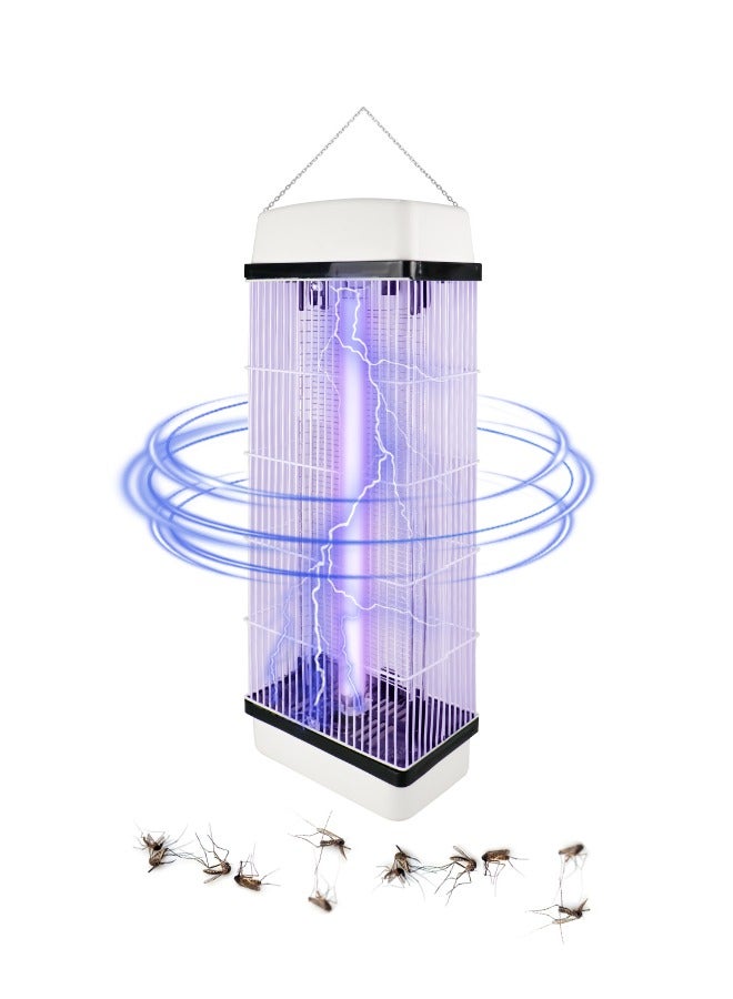 أنيوي مصيدة ذباب،قاتل البعوض الكهربائي، قاتل الحشرات الطائرة، مصيدة ناموس، مصيدة البعوض والذباب للاستخدام الداخلي والخارجي، يقتل الحشرات الطائرة بضوء الأشعة فوق البنفسجية بقوة 15 وات وصصاعق كهربائي 2500 فولت - Image 1