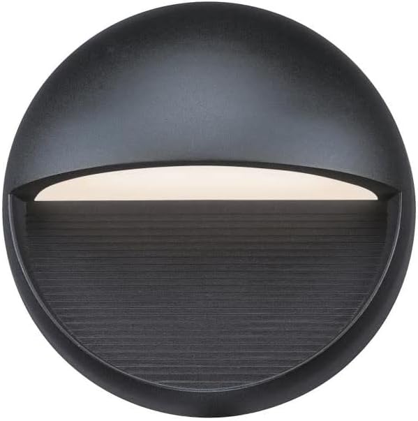 Westinghouse 6579000 Winslett Transitional OneLight Dimmable LED Outdoor Wall Light Sconce Dark Sky Friendly Textured Black Finish Frosted Glass - Image 3