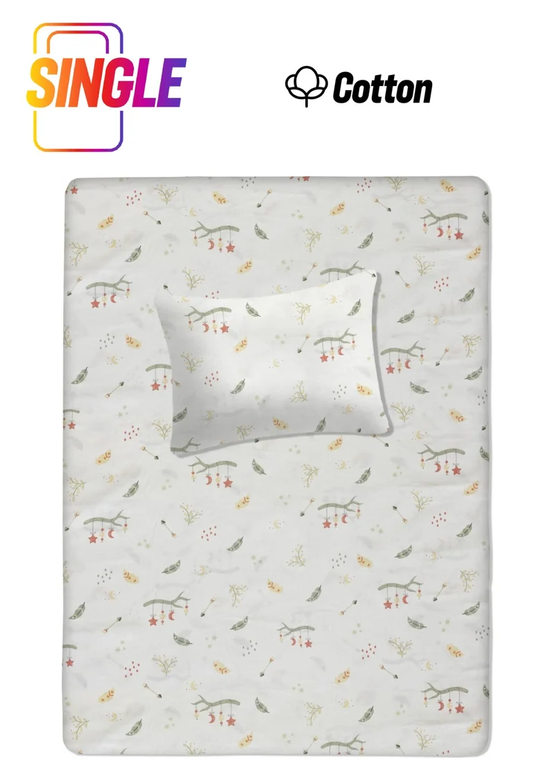 Lief Home Cotton Baby Bedspread Sheet 115X150 + Baby Pillowcase 35X45