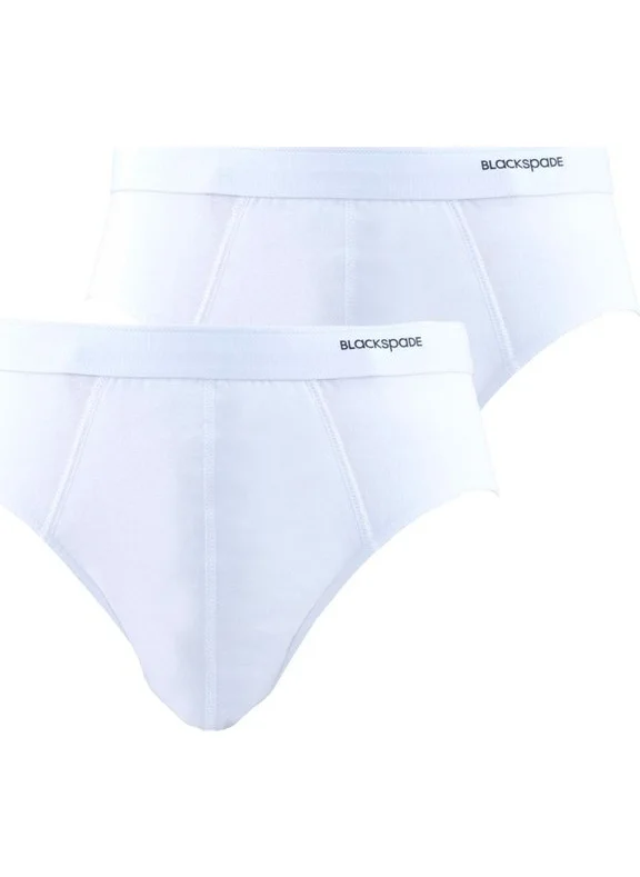 Blackspade Loose Fit Men's Slip Briefs 2 Pack 9625 White