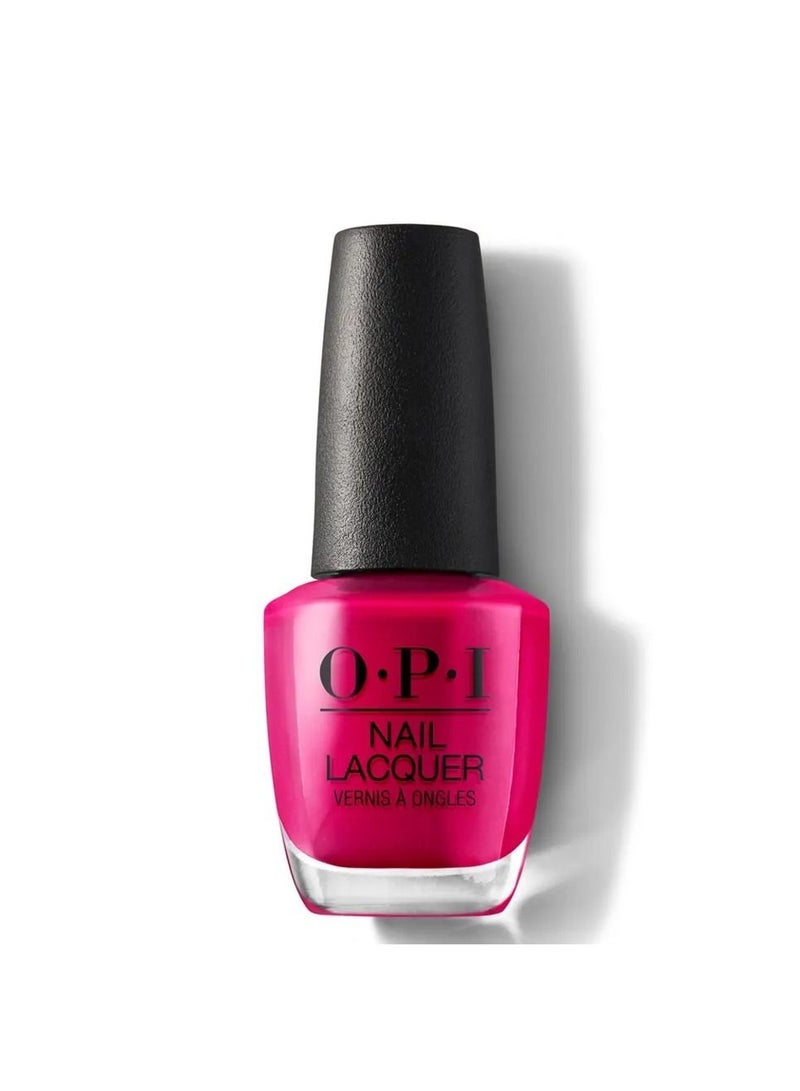 OPI Nail Lacquer California Raspberry Cool Shade of Pink Red Nail Polish 15ml