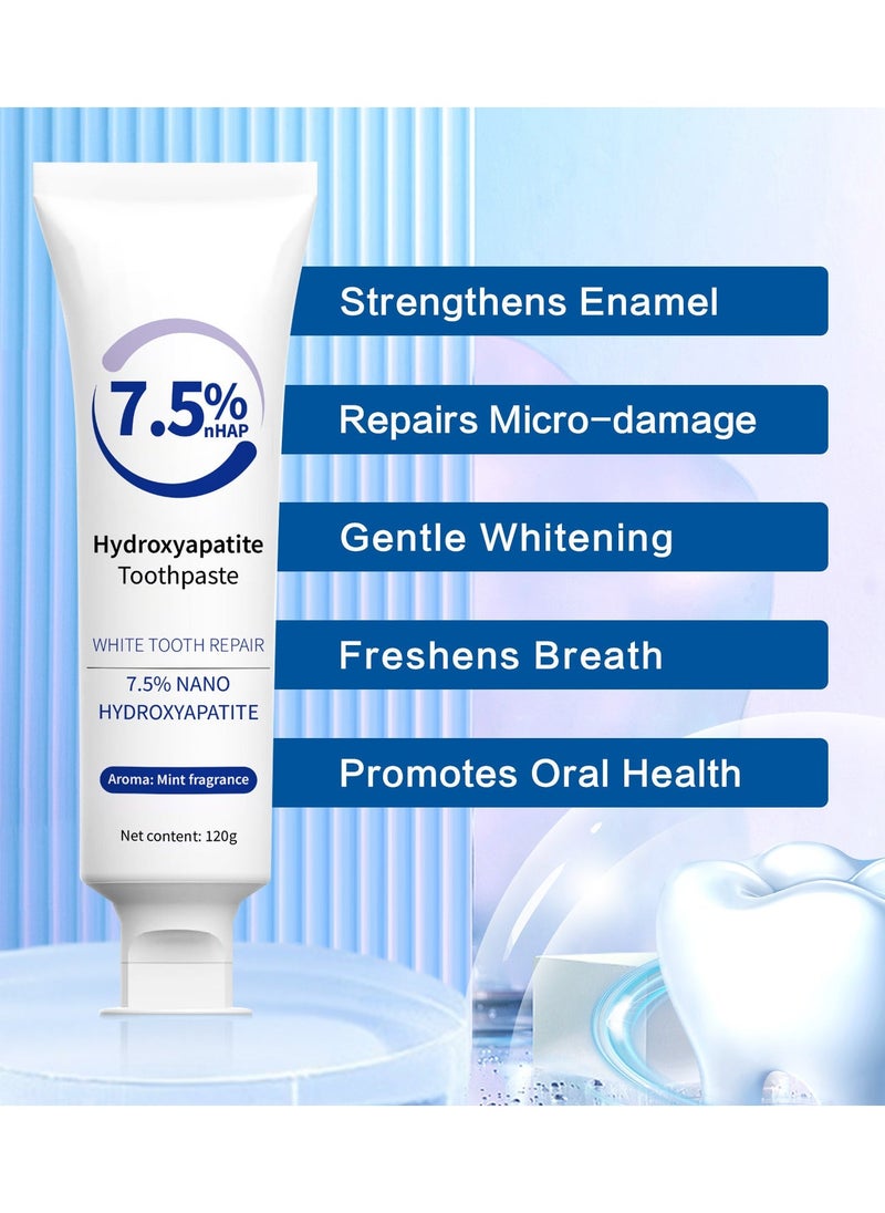 2-PACKS Hydroxyapatite Toothpaste,Protect and Repair Teeth 120g*2 - Image 3