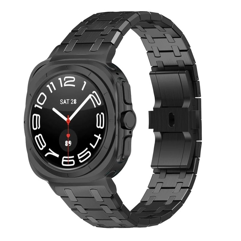 Stainless Steel Watchband For Galaxy Watch 7 Ultra 47mm Silver RoseGold Bracelet - Image 5