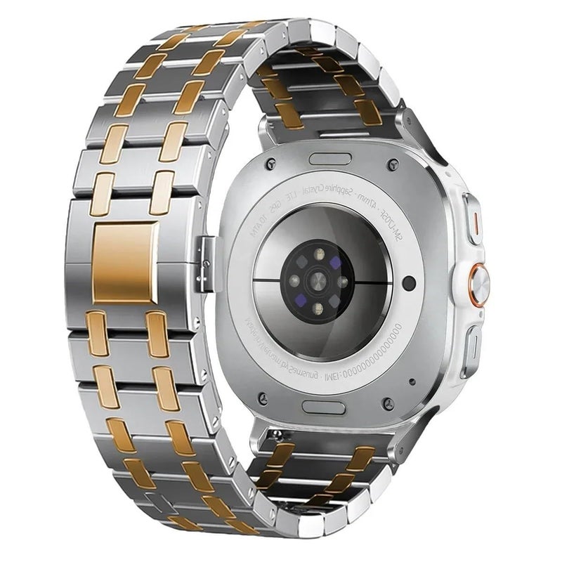 Stainless Steel Watchband For Galaxy Watch 7 Ultra 47mm Silver RoseGold Bracelet - Image 2