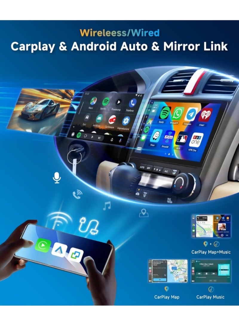 Car Stereo for Toyota Corolla 2008-2013, Android Latest Version, HiFi Sound, Wireless CarPlay & Android Auto, 9" Touch Screen, Bluetooth, GPS Navigation, FM Radio, AHD Backup Camera, 2GB RAM + 32GB ROM - Image 3