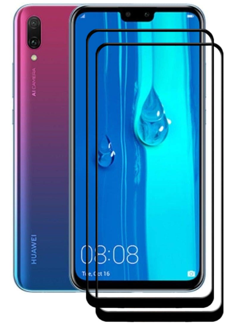 ACLIX 2 Pieces Antistatic ESD Dustproof Premium Quality High Definition Tempered Glass Screen Protector Designed For Huawei Y9 (2019) - Image 1