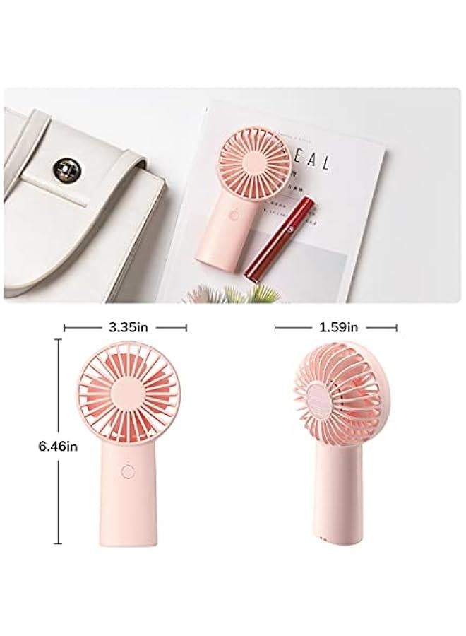 إسكدنيا مروحة يدوية، 4000 مللي أمبير/ساعة محمولة صغيرة وشخصية قابلة لإعادة الشحن عبر USB، 【مدة عمل من 4 إلى 16 ساعة】 مروحة يدوية تعمل بالبطارية مع 3 سرعات للاستخدام في الهواء الطلق/السفر، هدية صيفية للنساء - Image 5