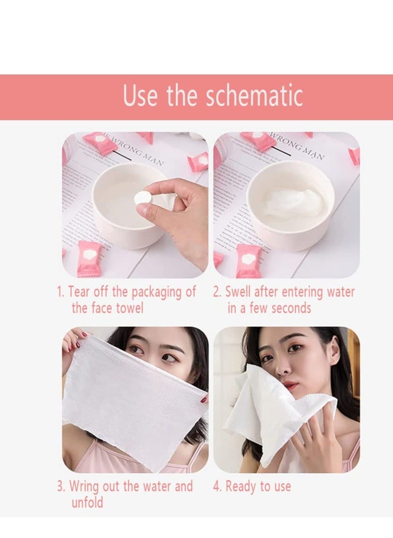 Y&D Disposable Compressed Towel - 60 Pack Mini Coin Cotton Towels for Travel, Home, Camping, Hiking, Beauty Salon, and Outdoor Activities 7.8*8.6inch  - Image 3