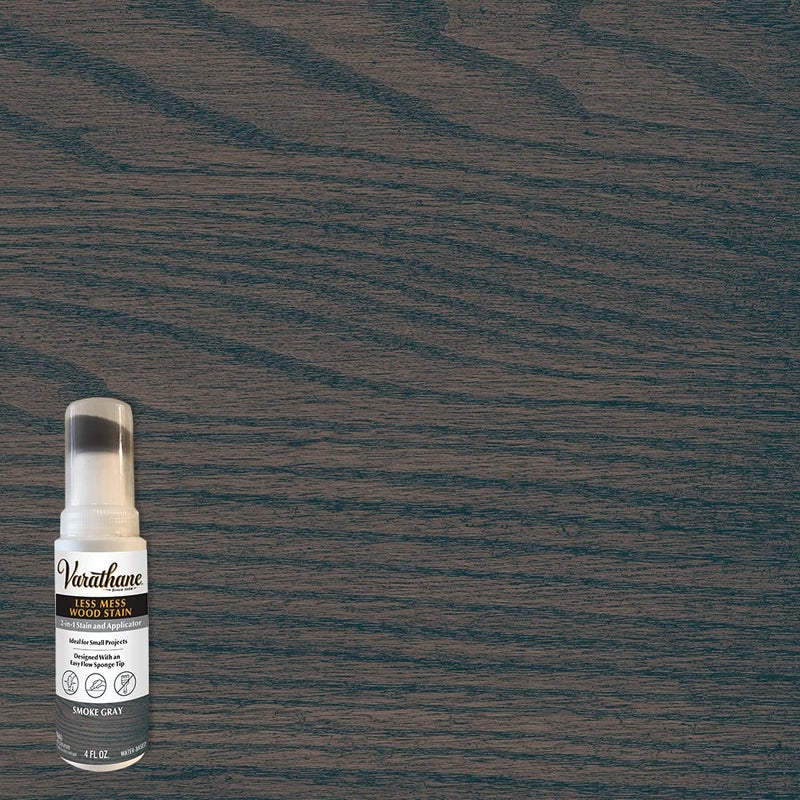 Varathane 368033 Less Mess Wood Stain and Applicator, 4 oz, Smoke Gray - Image 2