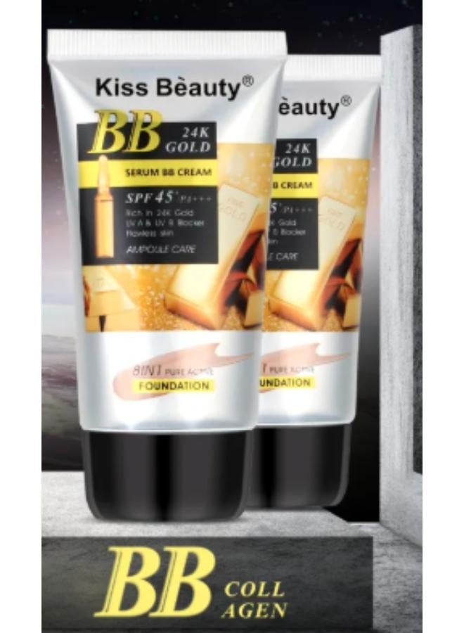 Kiss Beauty 2 Packs of Kiss Beauty BB Serum 8 in 1 Foundation No. 115 65ml  - Image 3