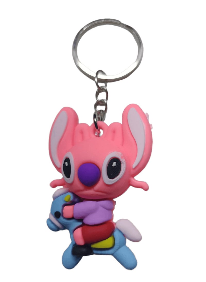 Generic Random Silicone Cartoon Keychain - Durable Quality and Bright Colors Cute Key Holder for Keys & Bags