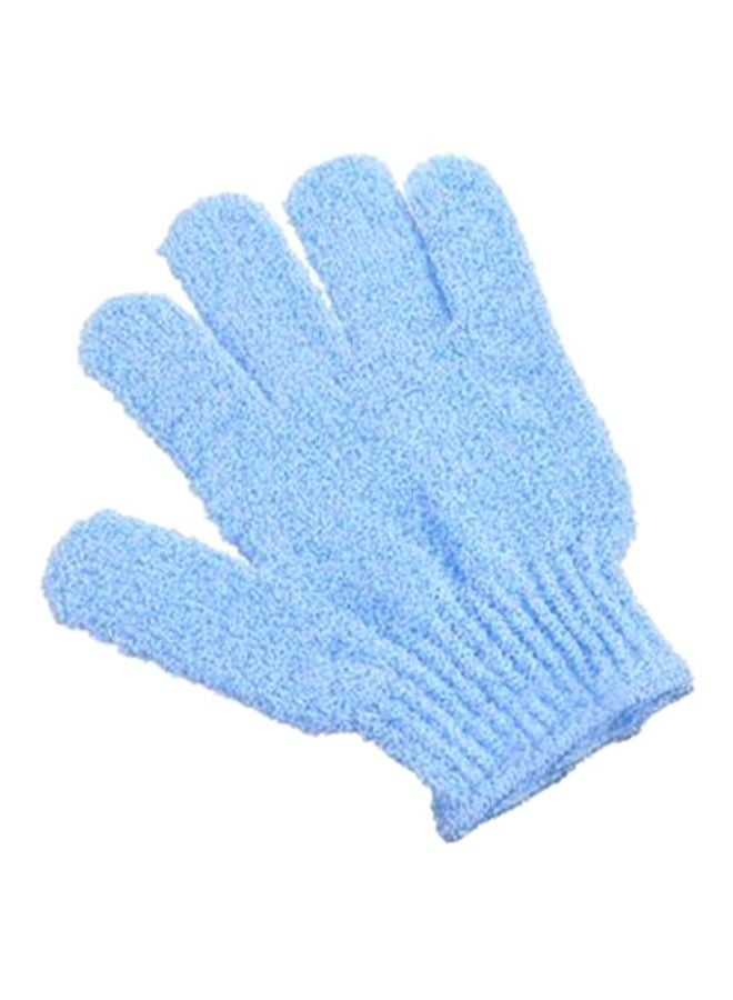 Sharpdo 2-Piece Shower Exfoliating Gloves Set Blue 2x19x13cm - Image 2