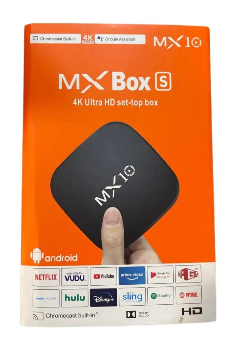 MX10 Box S Android TV 4K Resolution  - Image 3