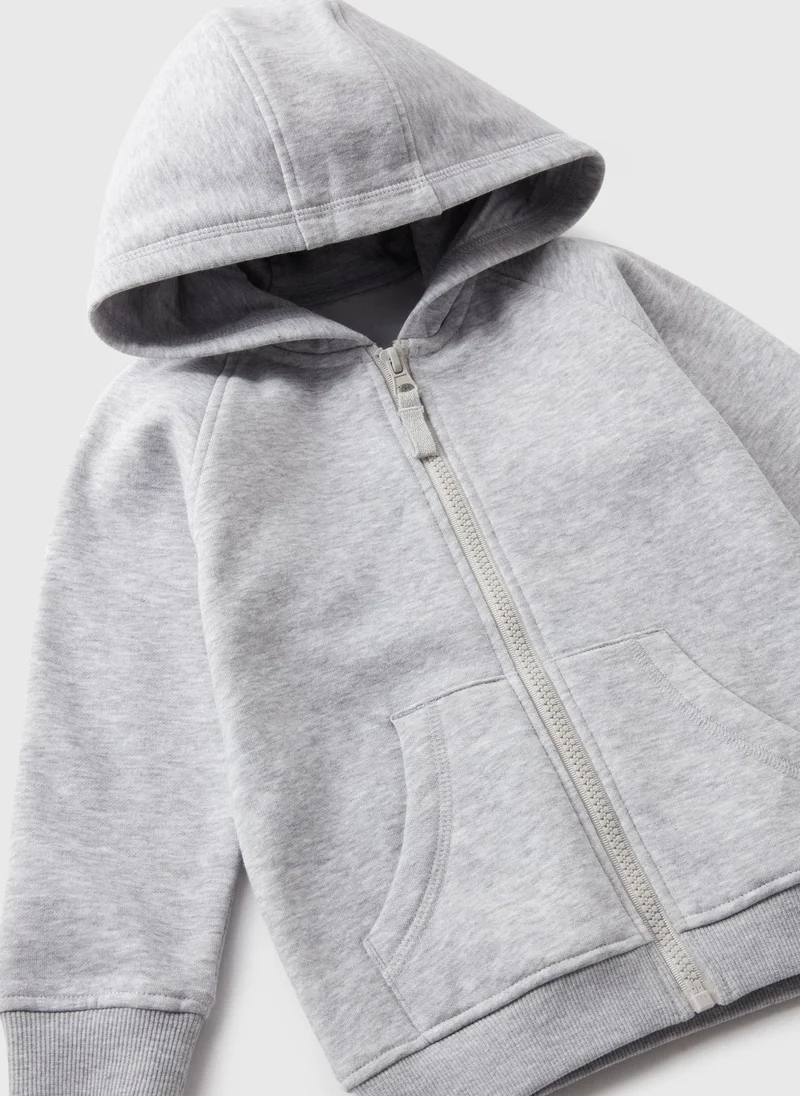 ماتلان Boys Grey Zip Up Hoodie