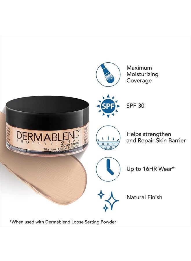 Dermablend Cover Creme High Coverage Foundation with SPF 30 10C Rose Beige, 1 Oz - Image 3